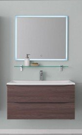 Тумба з раковиною Kolpa-san Tara OUT 90 91х49.5 см ДСП з 3D плівкою темний дуб 528380