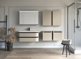 Тумба с раковиной Kolpa San Vittoria OUV 100 1000x500x472 мм МДФ бежевый 546200