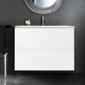 Тумба с раковиной Laufen Kartell 100х50х72,6 см МДФ белый матовый H8603376401041