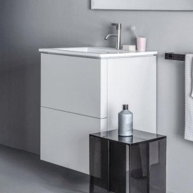 Тумба з раковиною Laufen Kartell 60х50х72, 6 см МДФ білий матовий H8603336401041