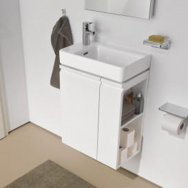 Тумба з раковиною Laufen Pro S 48х28х66, 5 см петлі зліва МДФ білий глянсовий H8629654751041
