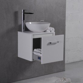 Тумба з раковиною підвісна Буль-Буль Fiji 50 і стільницею венге FIJI 50 (Fiji 50 + 0304101)