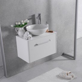 Тумба с раковиной подвесная Буль-Буль Fiji 70 и столешницей венге FIJI 70 (Fiji 70 + 0304101)