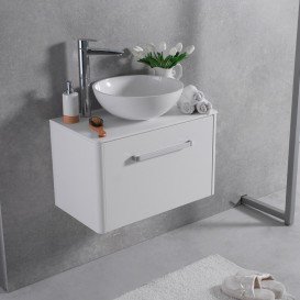 Тумба с раковиной подвесная Буль-Буль Fiji 70 и столешницей венге FIJI 70 (Fiji 70 + 0304101)