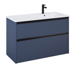Тумба с раковиной Roca Gap Pro 100,5х46 см правосторонняя ДСП синий матовый A852059538