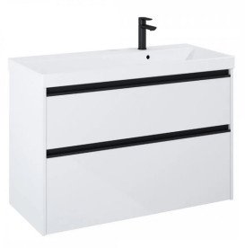 Тумба з раковиною Roca Gap Pro 100х46 см правостороння ДСП білий глянсовий A852060806