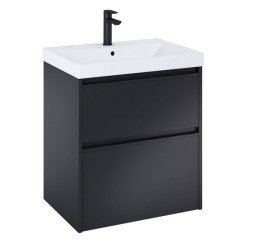 Тумба с раковиной Roca Gap Pro 60х46 см ДСП черный матовый A852049532