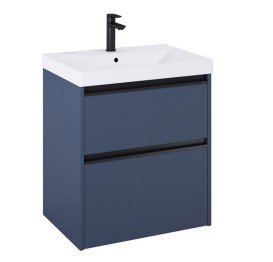 Тумба с раковиной Roca Gap Pro 60х46 см ДСП синий матовый A852049538