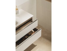 Тумба с раковиной Roca GAP Unik 80,5x38 см ДСП белый глянец A851497806