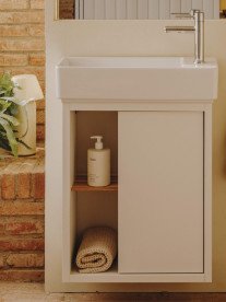 Тумба з раковиною Roca Tura Unik 55х27,5 МДФ благородний сірий A852022559