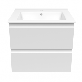 Тумба з раковиною Volle Leon 65 см МДФ/ЛДСП білий 15-11-65