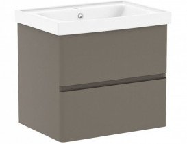 Тумба з раковиною Volle Oliva 65 см підвісна МДФ/ДСП капучино 15-45-61C