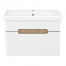 Тумба с раковиной Volle Solo 60 см подвесная МДФ/ДСП белый 1910.326007