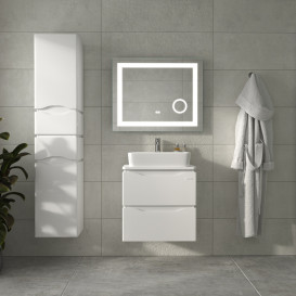 Тумба Sanwerk Alessa Air 60 см із раковиною Rapid МДФ білий MV0000899