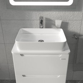 Тумба Sanwerk Era 60 см із раковиною Rapid МДФ білий MV0000902