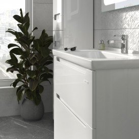 Тумба Sanwerk Era 80 см с раковиной Idea МДФ белый MV0000853