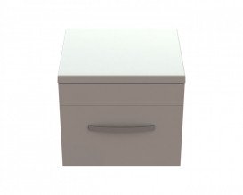 Тумба Snail Адель із раковиною Сакура 50х45 см фарбований МДФ/ливарний мармур білий 500KM177