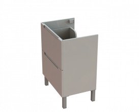 Тумба Snail Б'янко з раковиною Богема 60х41,5 см фарбований МДФ/ливарний мармур білий 6003КМ156