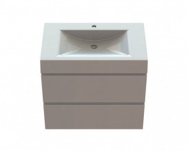 Тумба Snail Елегія з раковиною Атлант 80х48,5 см фарбований МДФ/ливарний мармур білий 800КМ163/800