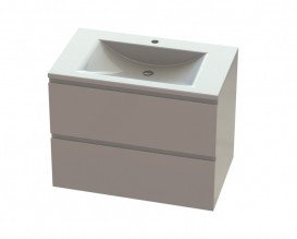 Тумба Snail Элегия с раковиной Орфей 80х48,5 см крашенный МДФ/литьевой мрамор белый 800КМ165/800