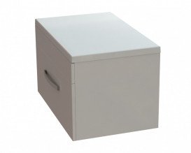 Тумба Snail Мадлен с раковиной Рондо 70х45 см крашенный МДФ/литьевой мрамор белый 700KM149