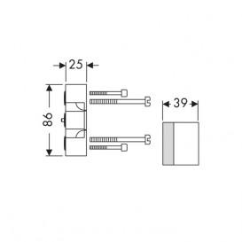 Подовження для прихованої частини Hansgrohe Axor iBox universal 25 мм 13587000
