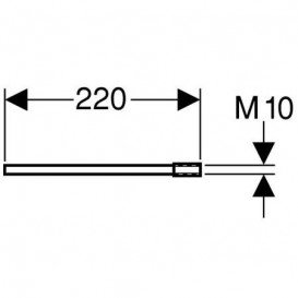 Удлинители креплений к стене Geberit Duofix сталь 111.887.00.1
