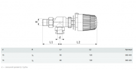 Кутовий радіаторний вентиль Viega латунь нікельована 360405