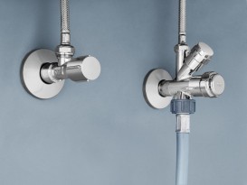 Угловой вентиль Grohe с круглой настенной панелью 22037000