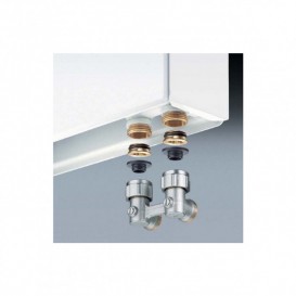 Кутовий запірно-приєднувальний вузол Oventrop Multiflex F ZB 1/2 