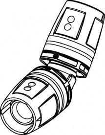 Кутник 45° TECE TECElogo-Push із вбудованою функцією обтиску 50х50 червона латунь/кремнієва бронза 8711250