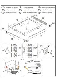Уголок для панели Radaway Argos алюминий белый 003-019000304