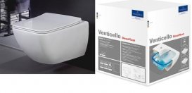 Унітаз Villeroy & Boch Venticello Direct Flush з покриттям Ceramic Plus і сидінням Soft Close 4611RSR1