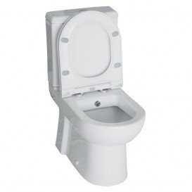 Унітаз-біде компакт пристінний Volle Virgo з сидінням Slim Soft Close білий 13-23-303