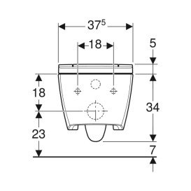 Унітаз-біде підвісний Geberit AquaClean Sela 37,5х56,5 з кришкою кераміка білий мат 146.220.JT.1
