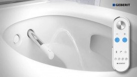 Унитаз-биде подвесной Geberit AquaClean Mera Classic панель хром 146.200.21.1