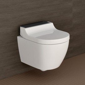 Унітаз-біде підвісний Geberit AquaClean Tuma Comfort білий / скло чорне 146.290.SJ.1