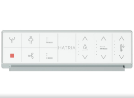 Унитаз-биде подвесной Hatria H-smart 59,5х37 см сиденье с подогревом фаянс белый глянцевый 00Y9D301