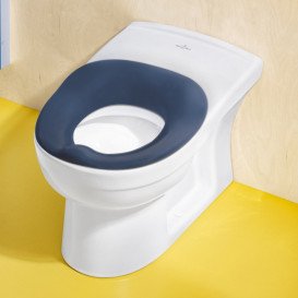 Унітаз дитячий для підлоги Villeroy & Boch O.Novo Kids 29.5х44 см CeramicPlus AntiBac альпійський білий 469110T2