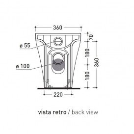 Унитаз Flaminia App Goclean напольный без бачка без сиденья белый глянцевый AP117G