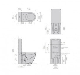 Унитаз Galassia Dream напольный без бачка без сиденья белый 7316