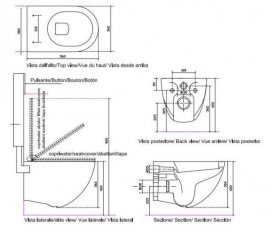 Унитаз Galassia Dream подвесной без бачка без сиденья белый 7312