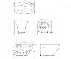 Унитаз Galassia Eden напольный без бачка с сиденьем белый 7215