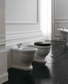 Унітаз Galassia Ethos підлоговий без бачка без сидіння білий 8437