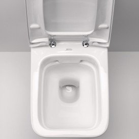 Унітаз Kolo Nova Pro Rimfree з сидінням інсталяцією Geberit Duofix Delta (3в1) і змивний клавішею Delta 11 M39018000 + 458.126.00.1 + 115.120.46.1