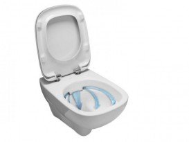 Унитаз Kolo Nova Pro с сидением инсталляцией Geberit Duofix и смывной клавишей Delta 21 M39018000+458.161.21.1