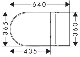 Унитаз-компакт Hansgrohe GladeLake S AquaChannel Flush 38х64 см с крышкой Soft-Close керамика белый 60313450