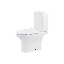 Унітаз компакт Insana Aton 35,5х65 см з бачком та сидінням з кришкою кераміка білий А0055230