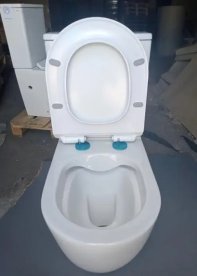 Унітаз компакт Insana Kamei 38х63 з бачком та сидінням з кришкою кераміка білий А0054433