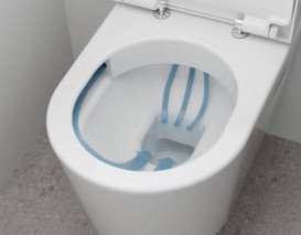 Унітаз-компакт для підлоги Hansgrohe EluPura Original S AquaChannel Flush 39х64 см з кришкою кераміка білий 60205450